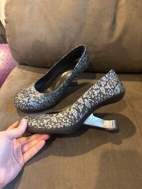 United Nude patterned Eamz architectural heels shoes